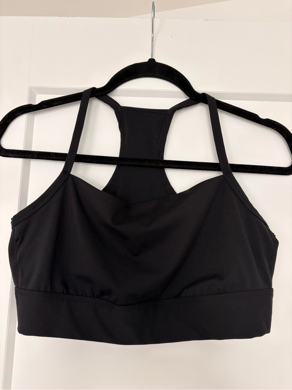 all in motion Black Racerback Sports Bra